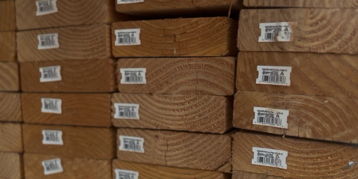 Barrote Madera PIno Americano 2x4x12 Madera Predimensionada – Calidad Premium para Construcción