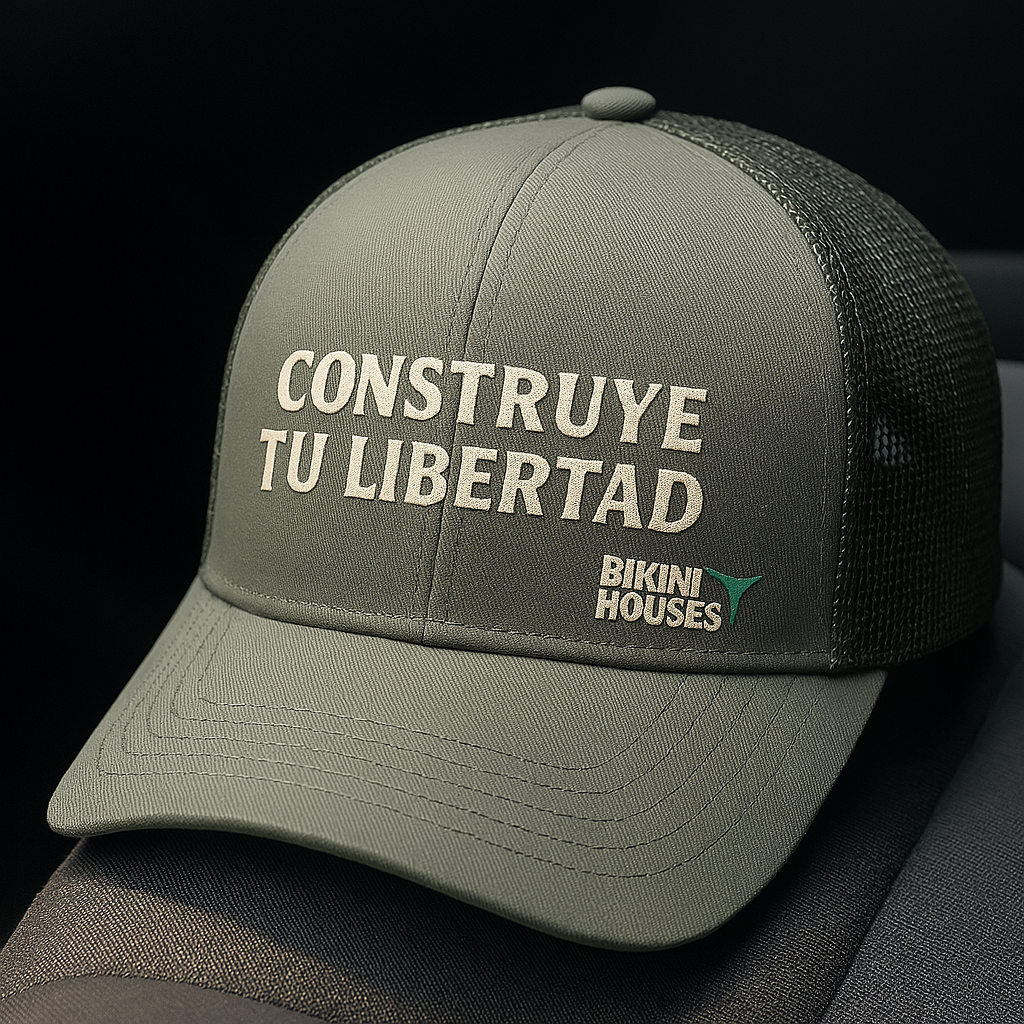 Gorra BikiniHouses – CONSTRUYE TU LIBERTAD - Mensaje Consciente