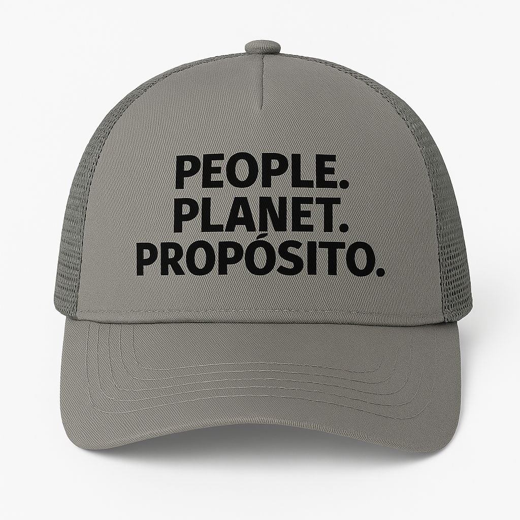 Gorra BikiniHouses – PEOPLE. PLANET. PROPÓSITO - Mensaje Consciente