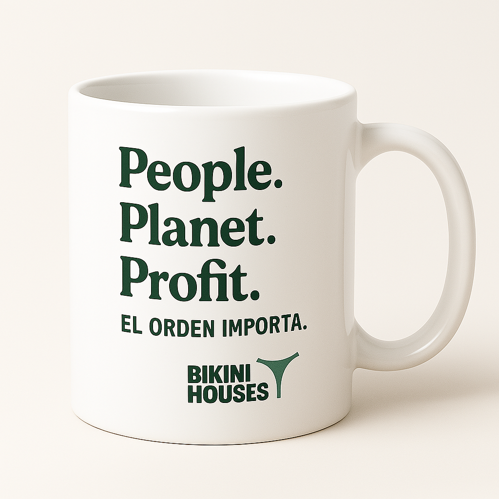 Taza BikiniHouses - People. Planet. Profit.– Diseño Consciente