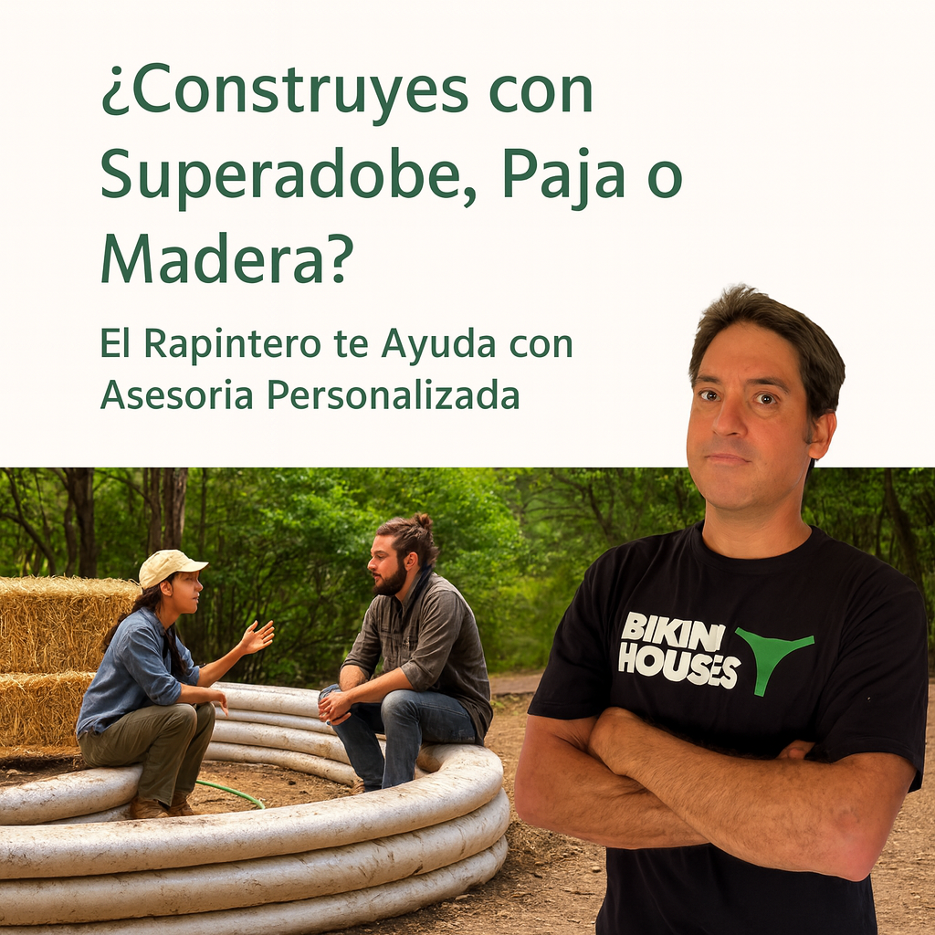 ¿Construyes con Superadobe, Paja o Madera? El Rapintero te Ayuda con Asesoría Personalizada