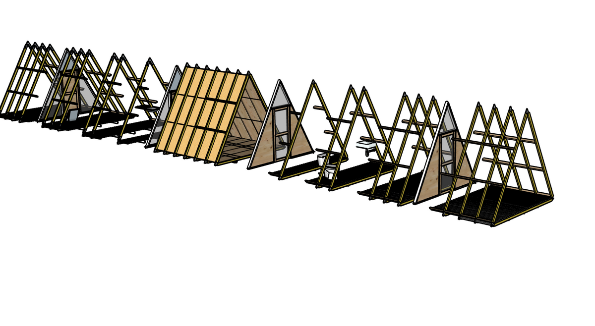 Sistema BikiniHouses y extensiones A-Frame