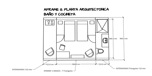 Planta A-Frame 12 BikiniHouses