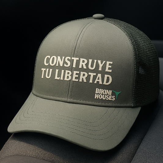 Gorra BikiniHouses – CONSTRUYE TU LIBERTAD  - Mensaje Consciente