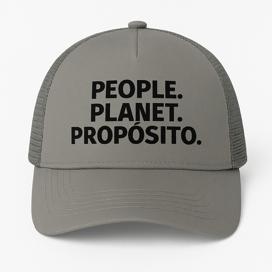 Gorra BikiniHouses – PEOPLE. PLANET. PROPÓSITO  - Mensaje Consciente